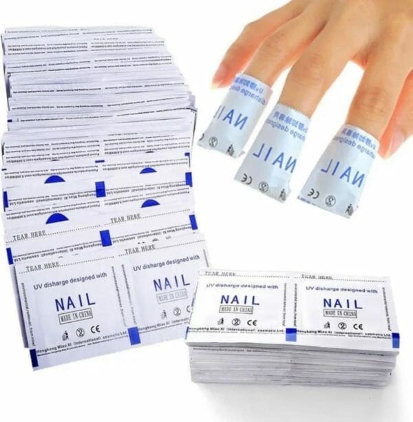 100 stukje-nagels schoonmaken-nagel verzorging- cleaner voor het schoonmaken van gel-remover doekjes