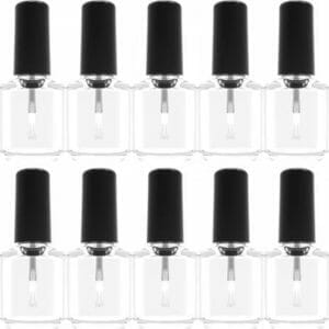 10x glazen nagellak flesje / glazen flesje, 15ml