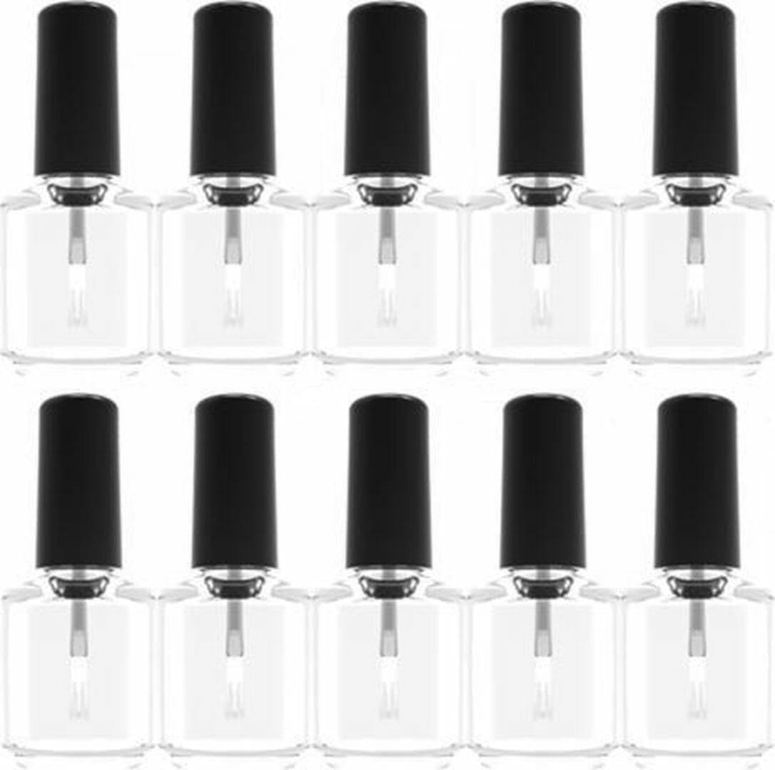 10x glazen nagellak flesje / glazen flesje, 15ml 10x glazen nagellak flesje / glazen flesje, 15ml