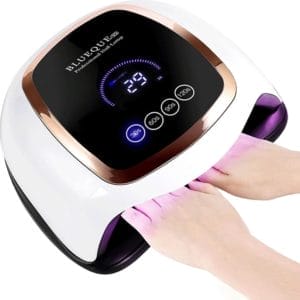 168 W nageldroger, uv-led-nagellamp voor nagels, professionele nagellamp met 4 timers, infraroodsensor, touchscreen, afneembare magnetische bodemplaat,.