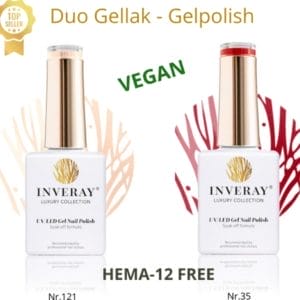 2 flesjes Gel polish, Gellak, Vegan en HEMA 12 FREE - Prof.