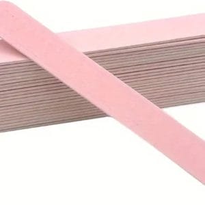 2 stuks dubbelzijdig Nagelvijl - Top Kwaliteit - Nagelverzorging -merk: Fyfanie - lengte:12cm -Kleur: Roze