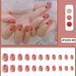 24 Stuks Nepnagels - Kunstnagels Nail Art - Plak Nagels - Multicolor