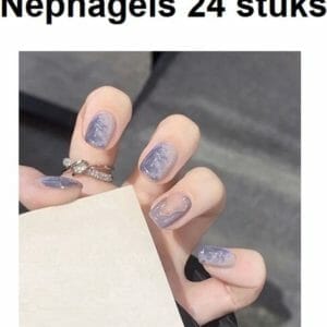 24 Stuks Nepnagels - Kunstnagels Nail Art - Plak Nagels - Multicolor