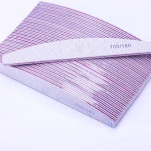 25x J Belgique Professionele EVA nagelvijlen | 100/180 Grit Met Witte Kern | 25 stuks