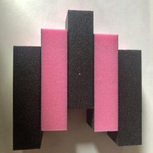 2x Nagel bufferblok/Nagel buffer schuurblok/Vijl