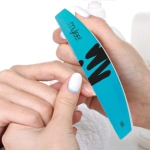 3 Pack Dubbelzijdige Half Moon Nagelvijl 100/180 Grit - Salon Kwaliteit Nagels, Professionele Manicure Tool - Gebruik op Natuurlijke Nagels of Extensions