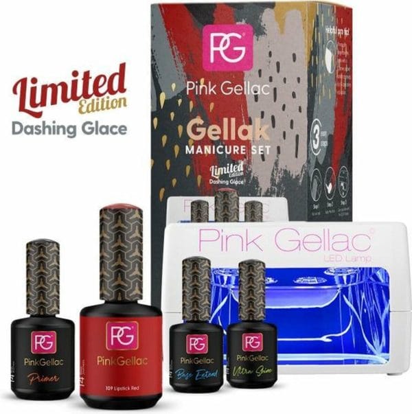 -35% korting manicure set dashing glace incl. 1 gratis kleur