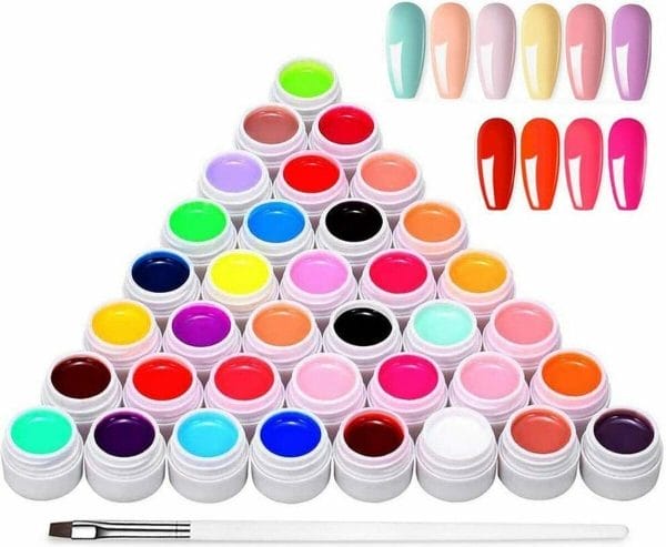 36 kleuren UV-kleurengel, Anself UV-gel-set gelkleuren voor nagels, nail art-kleurengel-set, gelnagels kleuren, nagellak nagellak voor nail art nagelontwerp