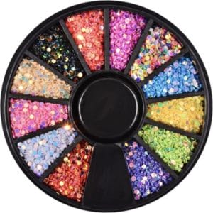 3d nail art tools steentjes set - 12 verschillende kleuren