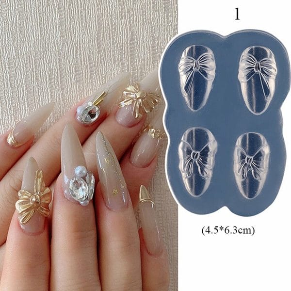 3D Silicone Nagel Tools met zes verschillende tekening-Nail art-Nagelstempel doorzichtig-Nieuwe model-Fashion Art silicone nagel Manicure
