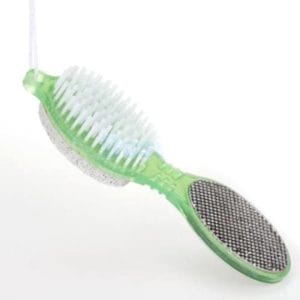 4-in-1 Puimsteen Manicure Borstel Set -Pedicure Scrubber Met Handvat / Nagelborstel / Eeltschaaf