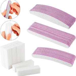 40 Stuks professionele Nagelvijlen set 100 / 180 - Manicure Pedicure - 4 verschillende vijlen