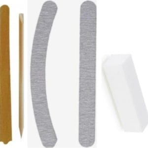 5 delige set -cuticle pusher - wood sticks - vijl - manicure - pedicure - nagels - bufferblok - nagelriemen - vijl - nagelverzorging - gellak - shellac - gelpolish - acryl - gel - verzorging - verwijderen - vijlen - houten - nail - bokkepoot -polijst