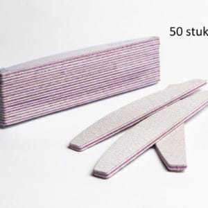 50 Stuks - Professionele EVA nagelvijlen | 100/180 Grit Met Witte Kern | Professionele Nagelvijl Set Van 50 Stuks Voor Acryl En Gelnagels | Manicure En Nagelverzorging