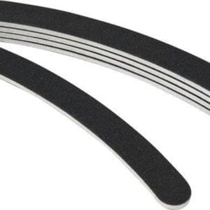 5x boemerang nagel vijlen #100/180 - KELERINO. - Zwart