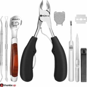 7-Delige nagel Set - Ingegroeide teennagel - Nageltang - Teennagelknipper - Nagelknipper set - Zwart