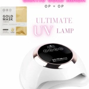 AIMES© - Professionele UV lamp - Gelnagels - 88 W Power - 30 LEDs - Touchscreen - Gellak - Levensduur van 50.000 uur - Nagellamp - Hoogwaardige nageldroger - Rosé goud/ parelmoer