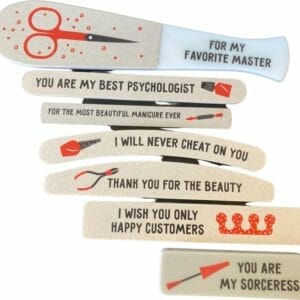 ALTA NAILS Geschenkset van vijlen voor manicure en pedicure "Master number one!"