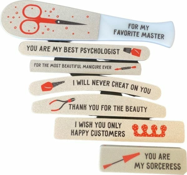 Alta nails geschenkset van vijlen voor manicure en pedicure "master number one! "