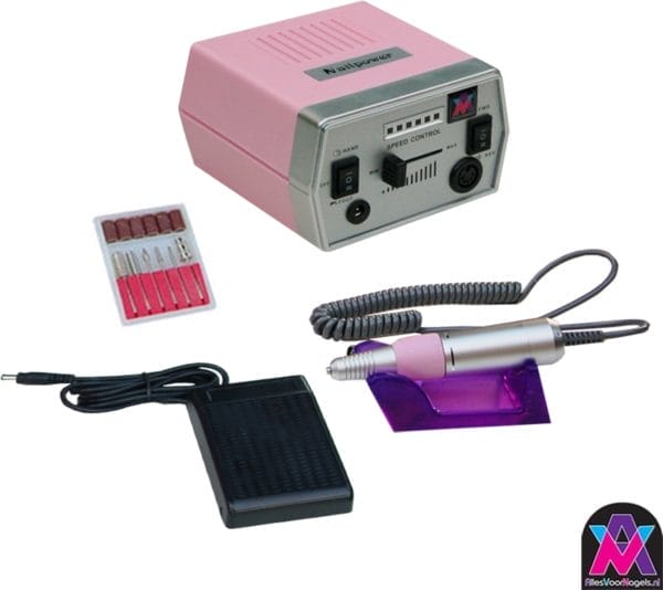 Avn - originele nagelfrees dr288 35watt roze - professionele elektrische nagelfrees kwaliteit voor professioneel gebruik - jd700