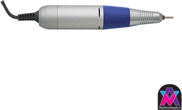 Avn - professioneel mat zilveren handstuk voor elektrische nagelvijl manicure pedicure tool machine - dm202, jd700 , dr serie - 180 gram - midden blauw - 3 polig