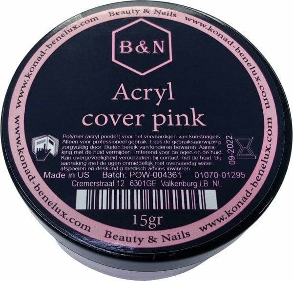 Acryl - cover pink - 15 gr | B&N - acrylpoeder