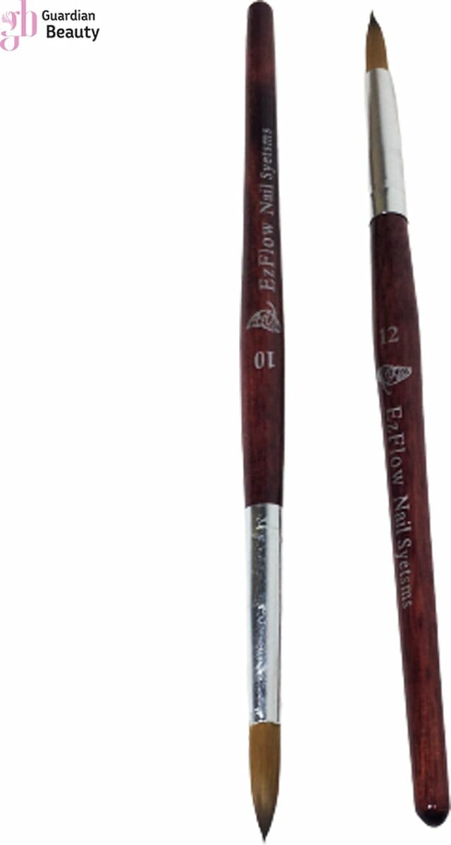 Acryl penseel - EZFlow Acryl Pencil round #10 en #12 (2 Stuks) - Kolinsky penseel- Acryl penseel- Acryl nagels