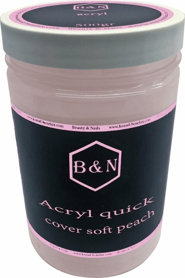 Acryl - quick cover soft peach - 500 gr | B&N - acrylpoeder