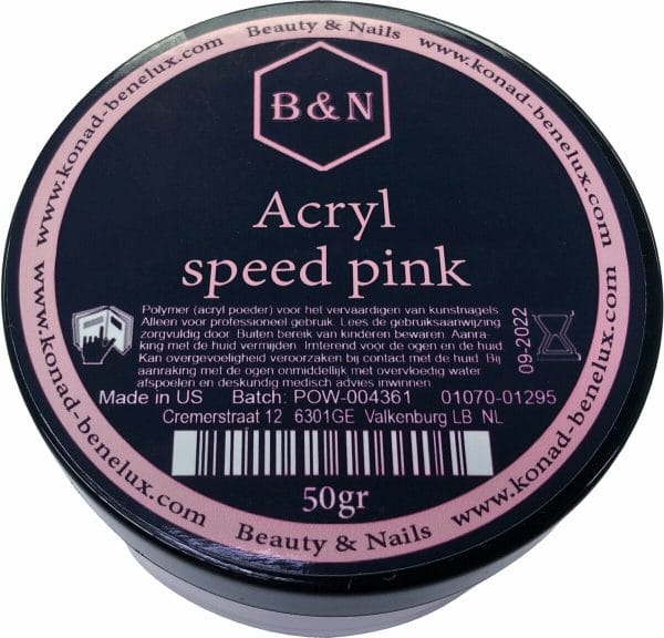 Acryl - speed pink - 50 gr | B&N - acrylpoeder