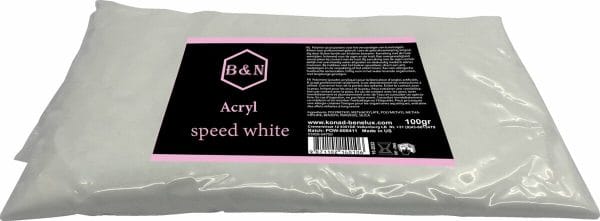 Acryl - speed white - 100 gr | B&N - acrylpoeder