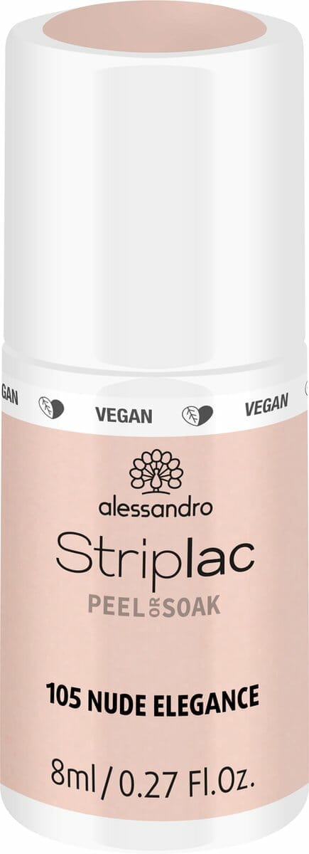 Alessandro Striplac Peel or Soak - Gellak - 105 Nude Elegance - 8 ml