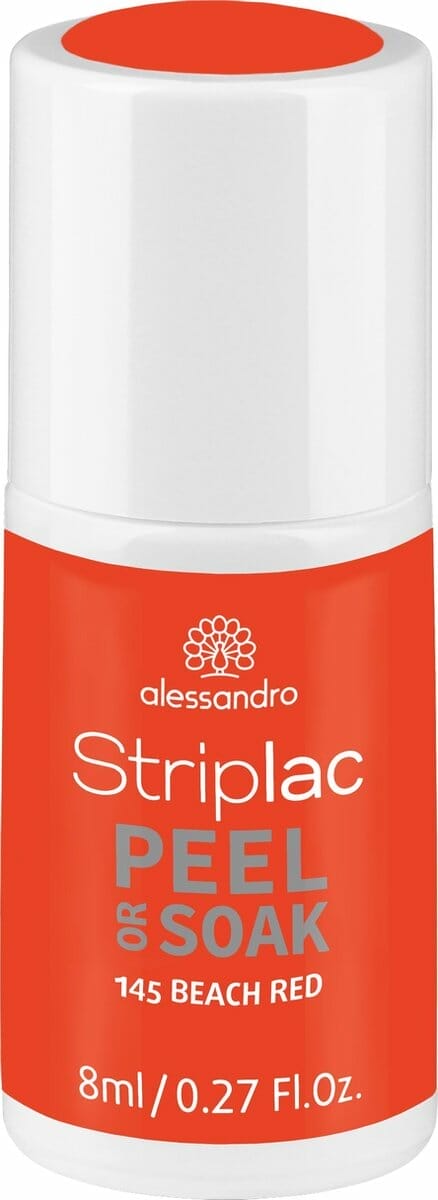 Alessandro Striplac Peel or Soak - Gellak - 145 Beach Red - 8 ml