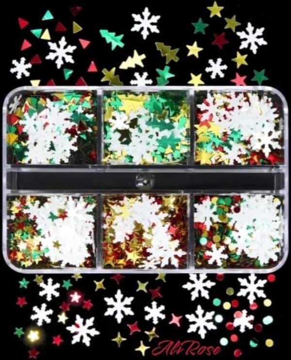 Alirose - decoratieve glitter - diy - nagel glitter - multifunctioneel - kerstmis - kerst - cadeau
