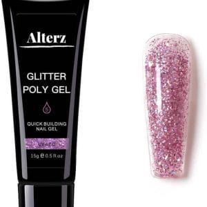 Alterz Polygel Glitter Rosy - Polygel nagels - Polygel kleuren - Glitter - 15ml