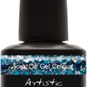 Artistic Colour Gloss GelLak LED Emoticon 03156 Turquoise Glitter USA 15ml