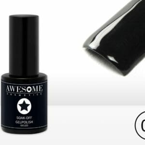 Awesome #01 Zwart Gelpolish - Gellak - Gel nagellak - UV & LED
