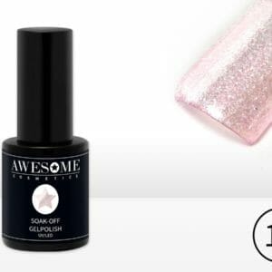 Awesome #15 Roze Transparante fijne glitter Gelpolish - Gellak - Gel nagellak - UV & LED