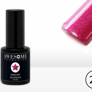 Awesome #22 Fuchsia met fijne glitter Gelpolish - Gellak - Gel nagellak - UV & LED