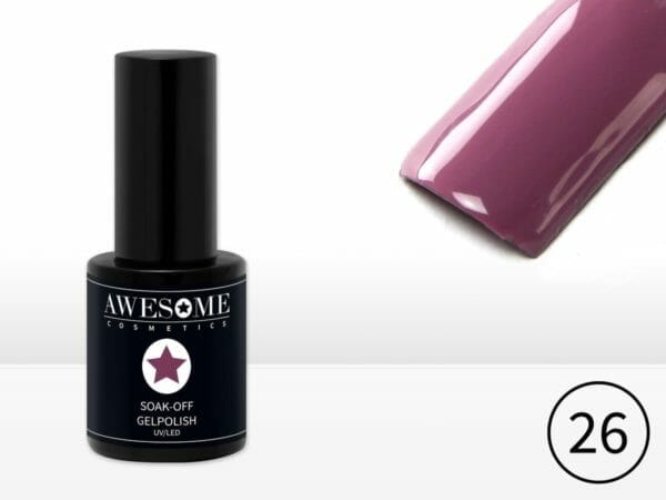 Awesome #26 Paars Gelpolish - Gellak - Gel nagellak - UV & LED