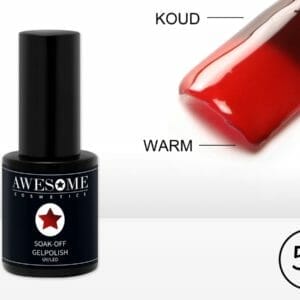 Awesome #57 Thermo Rood - Donker rood/Bordeaux Gelpolish - Gellak - Gel nagellak - UV & LED