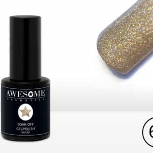 Awesome #62 Champagne Multi glitter Gelpolish - Gellak - Gel nagellak - UV & LED