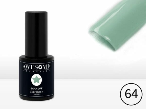 Awesome #64 vintage groen gelpolish - gellak - gel nagellak - uv & led