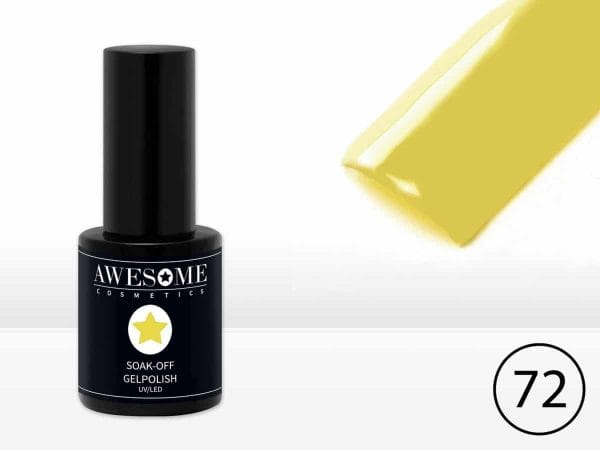 Awesome #72 Geel Gelpolish - Gellak - Gel nagellak - UV & LED