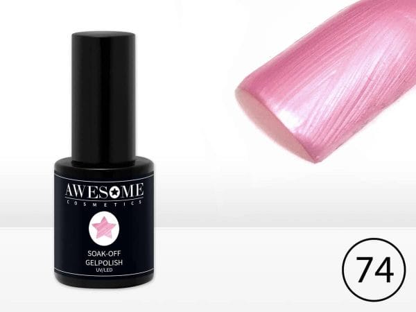 Awesome #74 Licht Roze met Parelmoer Glans - Gelpolish - Gellak - Gel nagellak - UV & LED