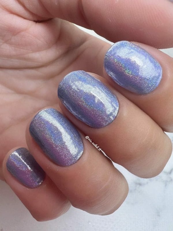 Bima nails - gellak nagel stickers - gel nagel wraps - effen kleur - glitter blauw - sparkle blue