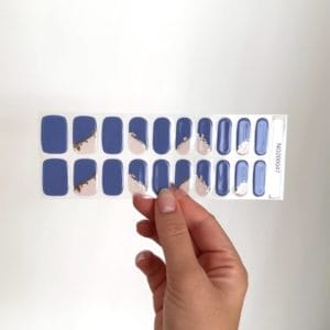 BIMA Nails - Gellak Nagel Stickers - Gel Nagel Wraps - Nail Art - Golden Navy