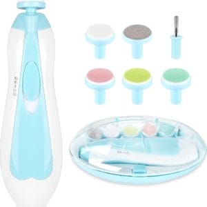 Baby Nagelvijl - Elektrische Nagelvijl - Baby Nagelverzorging - Baby Nagelknipper - Ook Voor Volwassenen - LED Licht - Baby Cadeau
