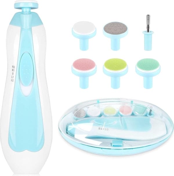 Baby nagelvijl - elektrische nagelvijl - baby nagelverzorging - baby nagelknipper - ook voor volwassenen - led licht - baby cadeau