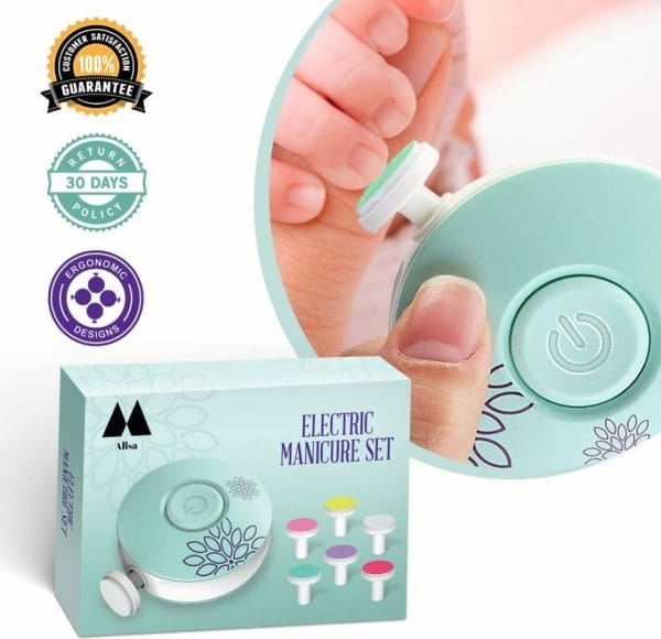 Baby nagelvijl - elektrische nagelvijl - ook voor volwassenen - led licht